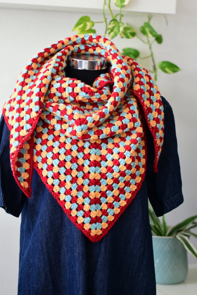 Stillpoint crochet bandana scarf by Kyla Zoran